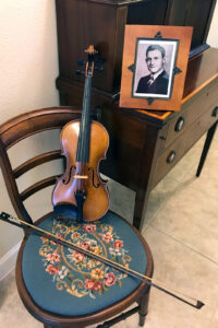 Photo of Grandfather and His Violin