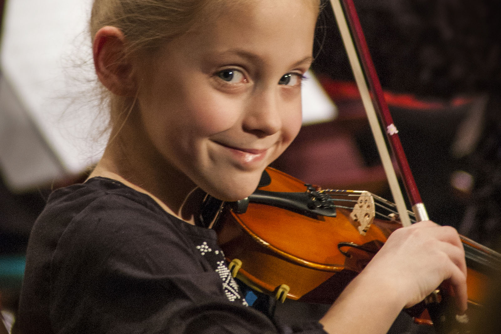 Girl Playing the Violin